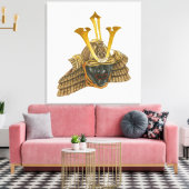 Illustration des Samurai-Helms aus dem 16. Jahrhun Leinwanddruck (Insitu (Wohnzimmer))