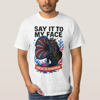 Illustration des Sarkastischen Fransenlippenfische T-Shirt