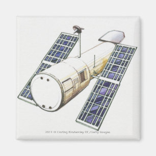Illustration des Satelliten benutzt für die Magnet