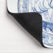 Illustration des Schiffs auf Iznik Platte des 16. Mousepad (Ecke)