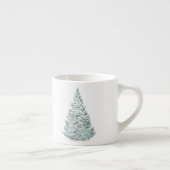 Illustration des schneebedeckten Spruce-Baumes Espressotasse (Rechts)