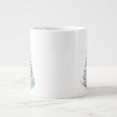 Illustration des schneebedeckten Spruce-Baumes Jumbo-Tasse (Vorderseite)