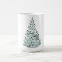 Illustration des schneebedeckten Spruce-Baumes