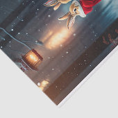 Illustration des Schneewaldes bei Kaninchen Seidenpapier (Ausschnitt)