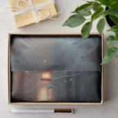 Illustration des Schneewaldes bei Kaninchen Seidenpapier (Geschenk)