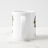 Illustration des schwarzen Adam-Blitzzeichens Jumbo-Tasse (Rückseite)