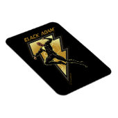 Illustration des schwarzen Adam-Blitzzeichens Magnet (Rechte Seite)