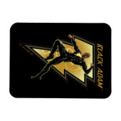 Illustration des schwarzen Adam-Blitzzeichens Magnet (Horizontal)