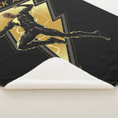 Illustration des schwarzen Adam-Blitzzeichens Sherpadecke (3/4)