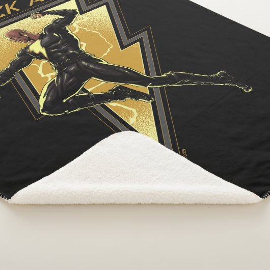 Illustration des schwarzen Adam-Blitzzeichens Sherpadecke (3/4)