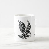 Illustration des schwarzen Stammes Kaffeetasse (Mittel)