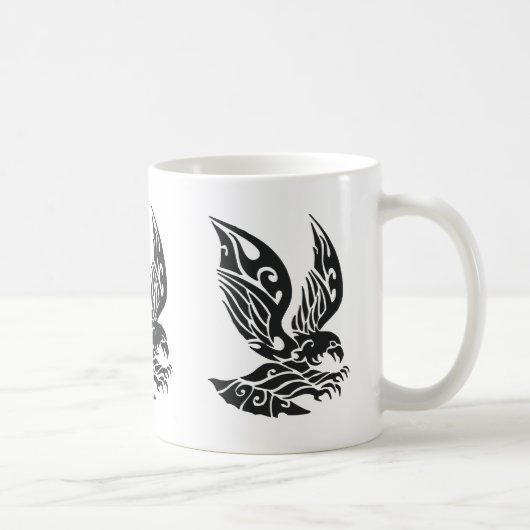 Illustration des schwarzen Stammes Kaffeetasse (Rechts)