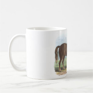 Illustration des schweren Pferdes, Suffolk Punch Kaffeetasse