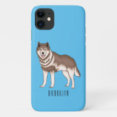 Illustration des sibirischen Husky-Cartoon Case-Mate iPhone Hülle (Rückseite)