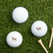 Illustration des sibirischen Husky-Cartoon Golfball (Insitu Gras)