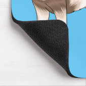 Illustration des sibirischen Husky-Cartoon Mousepad (Ecke)