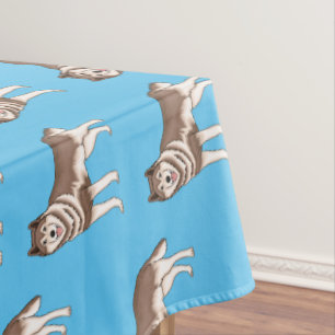Illustration des sibirischen Husky-Cartoon Tischdecke