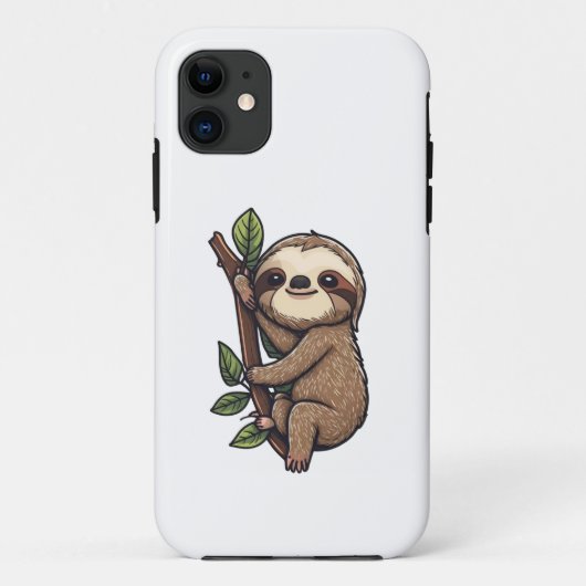 Illustration des Sloth Cartoon Case-Mate iPhone Hülle (Rückseite)