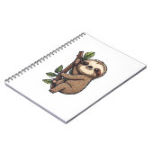 Illustration des Sloth Cartoon Notizblock (Linke Seite)