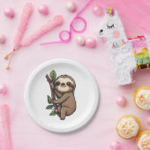 Illustration des Sloth Cartoon Pappteller (Party)