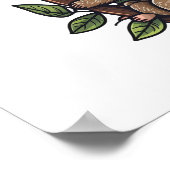 Illustration des Sloth Cartoon Poster (Ecke)