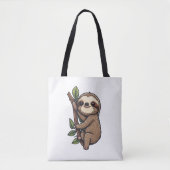 Illustration des Sloth Cartoon Tasche (Vorderseite)