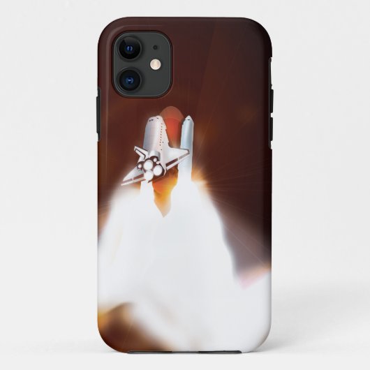 Illustration des Space Shuttle Starts Case-Mate iPhone Hülle (Rückseite)