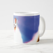 Illustration des Space Shuttle Starts Jumbo-Tasse (Vorderseite Rechts)