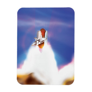 Illustration des Space Shuttle Starts Magnet