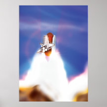 Illustration des Space Shuttle Starts