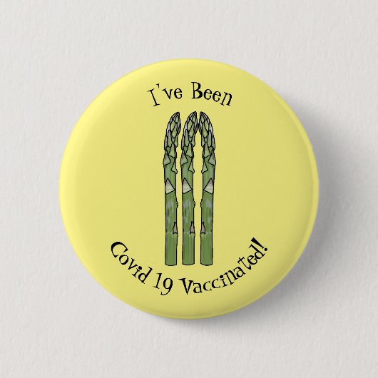 Illustration des Sparagus-Cartoon Button (Vorderseite)