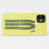Illustration des Sparagus-Cartoon Case-Mate iPhone Hülle (Rückseite (Horizontal))