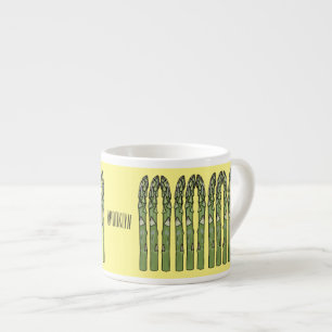 Illustration des Sparagus-Cartoon Espressotasse