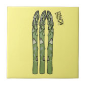 Illustration des Sparagus-Cartoon Fliese (Vorderseite)