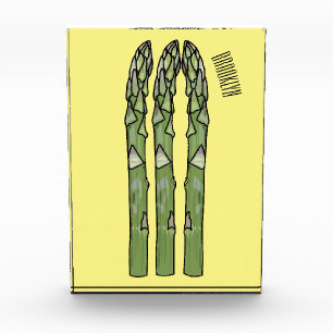 Illustration des Sparagus-Cartoon Fotoblock