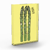Illustration des Sparagus-Cartoon Fotoblock (Links)
