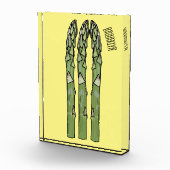 Illustration des Sparagus-Cartoon Fotoblock (Rechts)