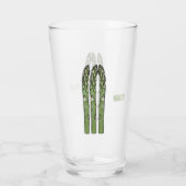 Illustration des Sparagus-Cartoon Glas (Rückseite)