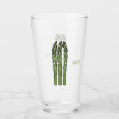Illustration des Sparagus-Cartoon Glas (Vorderseite)