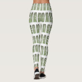 Illustration des Sparagus-Cartoon Leggings (Rückseite)