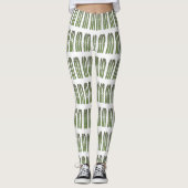 Illustration des Sparagus-Cartoon Leggings (Vorderseite)