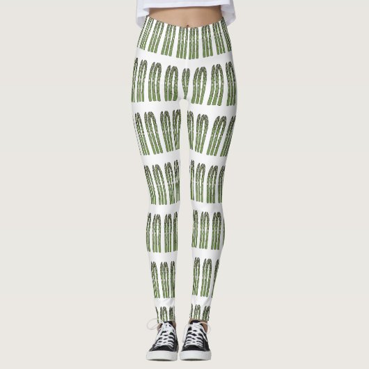 Illustration des Sparagus-Cartoon Leggings (Vorderseite)