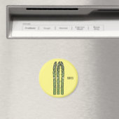 Illustration des Sparagus-Cartoon Magnet (In Situ (Geschirrspüler))