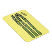 Illustration des Sparagus-Cartoon Magnet (Rechte Seite)