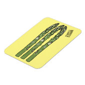 Illustration des Sparagus-Cartoon Magnet (Linke Seite)