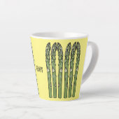 Illustration des Sparagus-Cartoon Milchtasse (Rechte Ecke)