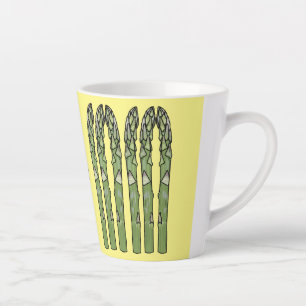 Illustration des Sparagus-Cartoon Milchtasse