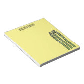 Illustration des Sparagus-Cartoon Notizblock (angewinkelt)