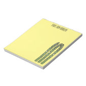 Illustration des Sparagus-Cartoon Notizblock (Rotiert)