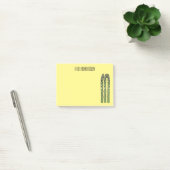 Illustration des Sparagus-Cartoon Post-it Klebezettel (Büro)